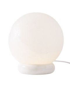 Himalayan Salt Ball Lamp White LED USB cable, Marble Base (1pcs) NETT