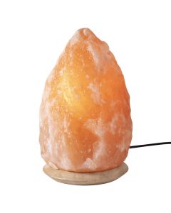 Himalayan Salt Lamp Pink 8-10kg with Wood Base (1pc)(Includes UK Electric Lead) NETT