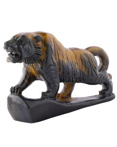 Hawk Eye Tiger Carving w/Base 5.75x1.25x4, China (1pc) SPECIAL