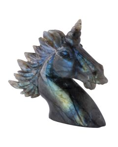 Labradorite Unicorn Carving 2.75x2.75" (1pc) SPECIAL