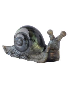 Labradorite Snail Carving 3" (1pc) SPECIAL