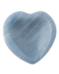 Blue Calcite Heart Bowl Large, Madagascar (1pc) NETT