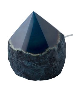 Mini Agate Point Lamp Teal with Disk LED USB Fitting (1pc) NETT