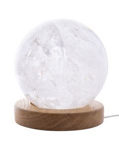 Polished Rock Crystal Sphere 160mm A Grade, Brazil (5.67kg) SPECIAL