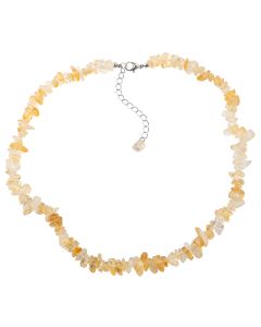 18" Citrine (Heat Treated) Chip Necklace & Ext Chain, A Grade (1pc) NETT