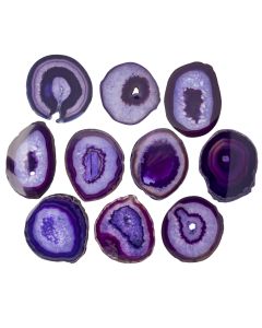 A5 Agate Slice Purple (4" to 5") NETT