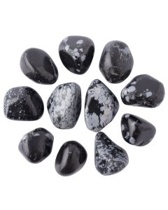 Obsidian Snowflake Extra Large Tumblestone 30-50mm (250g) NETT