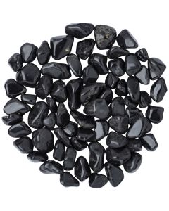 Black Onyx Small Tumblestone 10-20mm, South Africa (250g) NETT