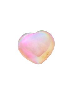 Rose Aura Quartz Heart 30mm (1 Piece) NETT