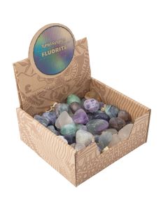 Fluorite Tumblestone Retail Box (50pcs) NETT