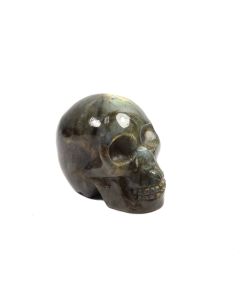 Labradorite Skull Carving 2" (1 Piece) SPECIAL