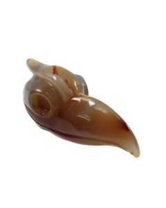 Agate Geode Raven Head Carving 4.5" (1 Piece) SPECIAL
