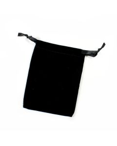 Black Velvet Drawstring Bag 90x120mm (20pcs) NETT