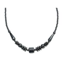 Multi Shaped Hematine Bead Necklace (6pcs) NETT