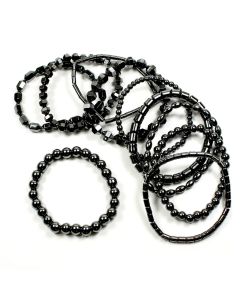 Hematine Assorted Shape Bracelets (10 Piece) NETT